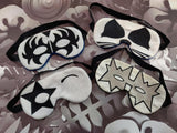 ITH Digital Embroidery Pattern for KISS Sleep Mask Set of 4 Bundle, 5X7 Hoop
