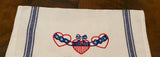 ITH Digital Embroidery Pattern for Patriotic 3 Heart Ribbon Applique Stand Alone Design, 5X7 Hoop
