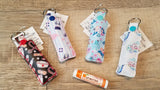 ITH Digital Embroidery Pattern for The Plain Lip Balm Holder Snap Tab / Key Chain, 5x7 and 6x10 Hoop
