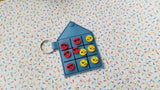ITH Digital Embroidery Pattern For Tic Tac Toe Snap Pouch, 5X7 Hoop