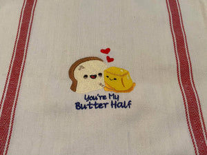ITH Digital Embroidery Pattern for You're My Butter Half Stand Alone Design, 4X4 Hoop