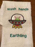 ITH Digital Embroidery Pattern for Alien Ship Applique, 4X4 Hoop