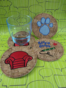 ITH Digital Embroidery Pattern for BC Coaster Set of 4, 4X4 Hoop