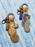 ITH Digital Embroidery Pattern for Tribal Seashore IV Snap Tab / Key Chain, 4X4 Hoop