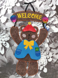 ITH Digital Embroidery Pattern for Welcome Bear large Birthday Outfit / Suit, 6X10 Hoop
