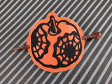 ITH Digital Embroidery Pattern for Pumpkin Hair Bun Holder, 4X4 Hoop