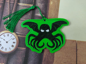 ITH Digital Embroidery Pattern for Cthulhu Bookmark, 4X4 Hoop