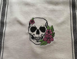 ITH Digital Embroidery Pattern for Floral Skull 4X4 Stand Alone Design, 4X4 Hoop