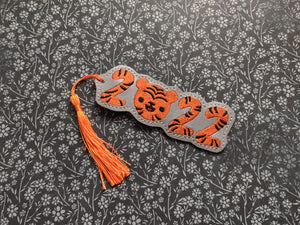 ITH Digital Embroidery Pattern for 2022 Year of the Tiger Bookmark, 4X4 Hoop