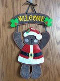 ITH Digital Embroidery Pattern for Welcome Bear large Santa Outfit, 6X10 Hoop