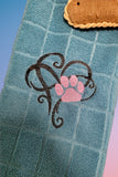 ITH Digital Embroidery Pattern for Infinity Heart Paw 4X4 Stand Alone Design, 4X4 Hoop
