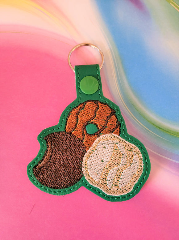 ITH Digital Embroidery Pattern for GS Cookies Snap Tab / Key Chain, 4X4 Hoop
