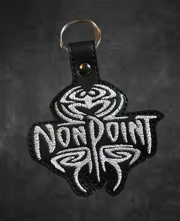 ITH Digital Embroidery Pattern for Non Point Band Snap Tab / Key Chain, 4X4 Hoop
