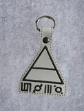 ITH Digital Embroidery Pattern for 30 Seconds to Mars Snap Tab / Key Chain, 4X4 Hoop