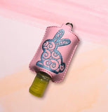 ITH Digital Embroidery Pattern for Swirl Side Bunny Sanitizer Holder 1 oz., 5X7 Hoop