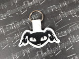 ITH Digital Embroidery Pattern Puscifer Band Snap Tab / Key Chain, 4X4 Hoop