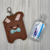 ITH Digital Embroidery Pattern for Bunny Ear Bite 1oz Hand Sanitizer Holder, 5X7 Hoop