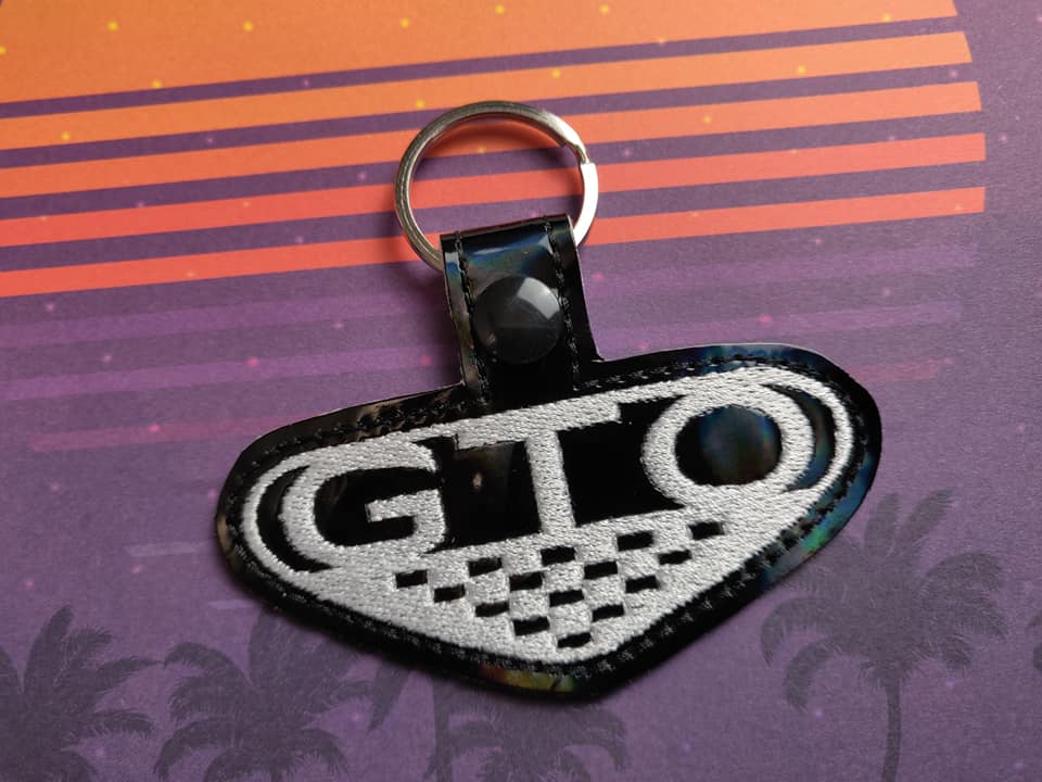 ITH Digital Embroidery Pattern for Pontiac GTO Snap Tab / Key Chain, 4 ...