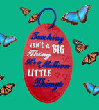 ITH Digital Embroidery Pattern for Teaching it's a Million Key Chain / Bookmark, 4X4 Hoop