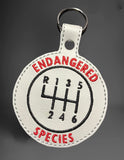 ITH Digital Embroidery Pattern for Endangered Species Snap Tab / Key Chain, 4X4 Hoop