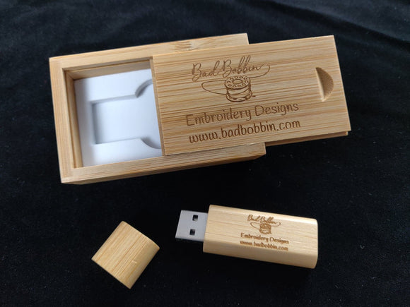 1 Bad Bobbin Engraved USB Flash Drive & Box