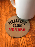ITH Digital Embroidery Pattern for Hellfire Club Member Coaster, 4X4 Hoop