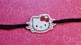 ITH Digital Embroidery Pattern for Bracelet Charm Hi Kitty, 2X2 Hoop