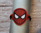 ITH Digital Embroidery Pattern for Bracelet Charm Spiderman, 2X2 Hoop