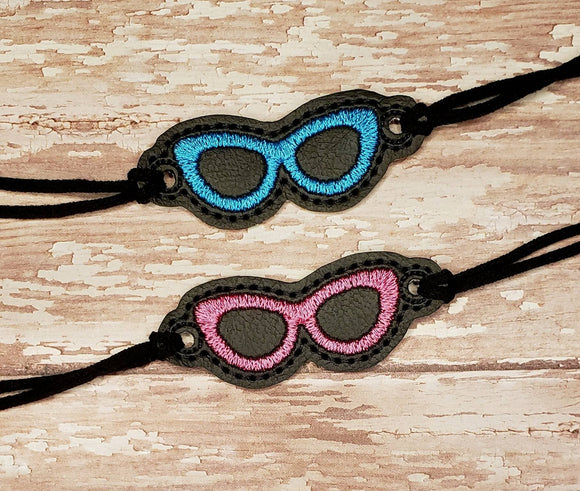 ITH Digital Embroidery Pattern for Bracelet Charm Sunglasses, 2X2 Hoop