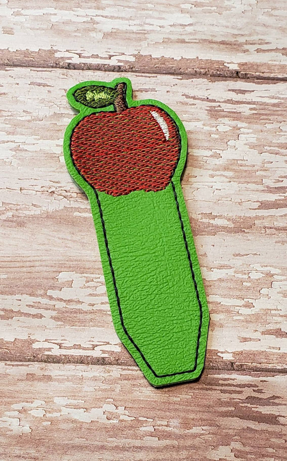 ITH Digital Embroidery Pattern for Apple Bookmark, 4X4 Hoop