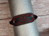 ITH Digital Embroidery Pattern for Bracelet / Shoe Charm Infinity Heart Swirl, 2X2 Hoop