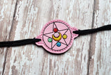 ITH Digital Embroidery Pattern for Bracelet Charm Sailor M Star. 2X2 Hoop