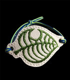 ITH Digital Embroidery Pattern for Bracelet Charm AC New Leaf, 2X2 Hoop