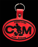 ITH Digital Embroidery Pattern for D-Land C-Member Snap Tab / Key Chain, 4X4 Hoop