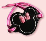 ITH Digital Embroidery Pattern for Bracelet Charm MS Mouse, 2X2 Hoop
