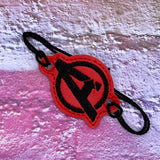 ITH Digital Embroidery Pastern for Bracelet / Shoe Charm Avenger, 2X2 Hoop