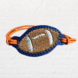 ITH Digital Embroidery Pattern for Bracelet / Shoe Charm Football, 2X2 Hoop