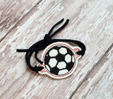 ITH Digital Embroidery Pattern for Bracelet / Show Charm Soccer, 2X2 Hoop