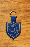 ITH Digital Embroidery Pattern for HP Ravenclaw Snap Tab / Key Chain, 4X4 Hoop
