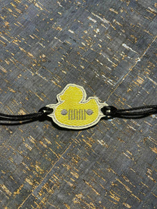 ITH Digital Embroidery Pattern for Bracelet Charm Duck Jeep, 2X2 Hoop