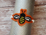 ITH Digital Embroidery Pattern for Bracelet Charm Bee, 2X2 Hoop