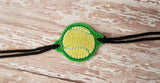 ITH Digital Embroidery Pattern for Bracelet Charm Tennis Ball, 2X2 Hoop