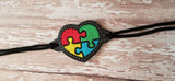 ITH Digital Embroidery Pattern for Bracelet Charm Autistic Heart, 2X2 Hoop