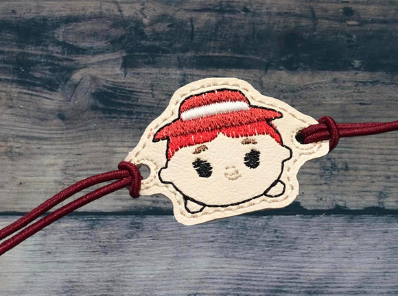 ITH Digital Embroidery Pattern for Bracelet Charm Tsum Jessie, 2X2 Hoop