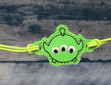 ITH Digital Embroidery Pattern for Bracelet Charm Tsum Alien Dude, 2X2 Hoop