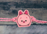ITH Digital Embroidery Pattern for Bracelet Charm Tsum Piglet, 2X2 Hoop
