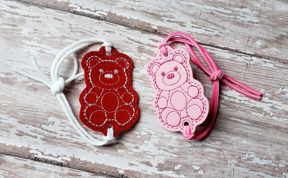 ITH Digital Embroidery Pattern for Bracelet Charm Gummy Bear, 2X2 Hoop