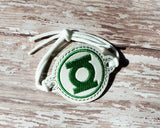 ITH Digital Embroidery Pattern for Bracelet Charm Green Lantern, 2X2 Hoop