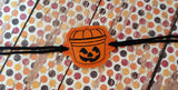 ITH Digital Embroidery Pattern For Bracelet Charm McD Pumpkin Bucket, 2X2 Hoop