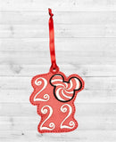 ITH Digital Embroidery Pattern for Mint Mouse 2022 Ornament, 4X4 Hoop